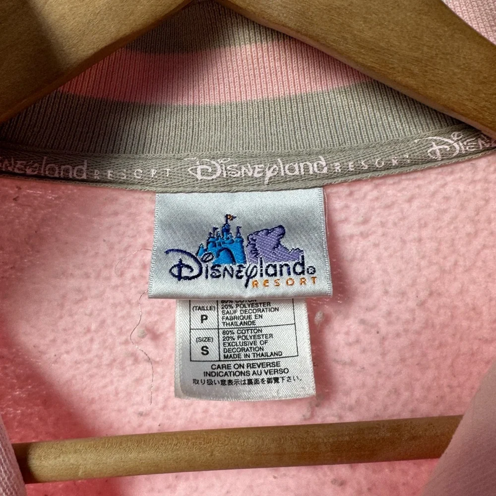 Disneyland Resort Tinkerbell 1/4 Zip Pullover‎ in Pink Size Small